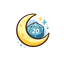 Moon and d20 — late-night game