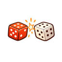 Two dice — board game night