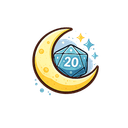 Moon and d20 — late-night game